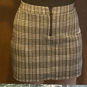 Plaid mini skirt